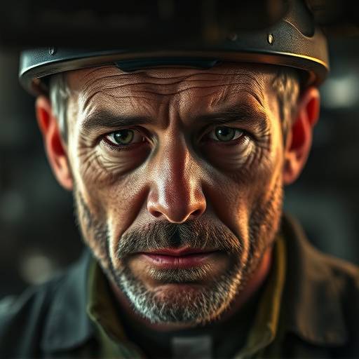 Portrait of David Miller, Head Mechanic